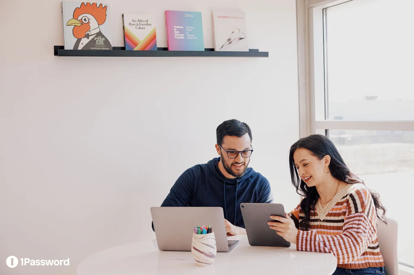 Team working securely with 1Password Business